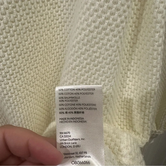 Free People She’s A Keeper Mock Neck Cream Oversized Sweater XS NWT - Picture 5 of 5